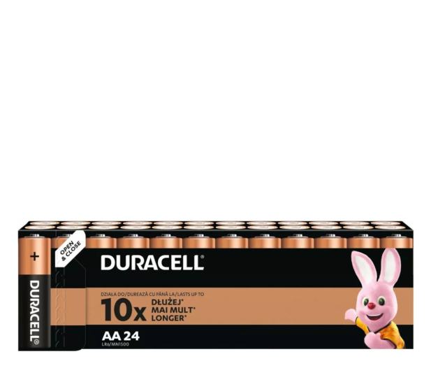 DURACELL Baterie Basic AA/LR6 Blister 24 sztuki DURACELL AA LR6 BL24 - 1247802 - zdjęcie